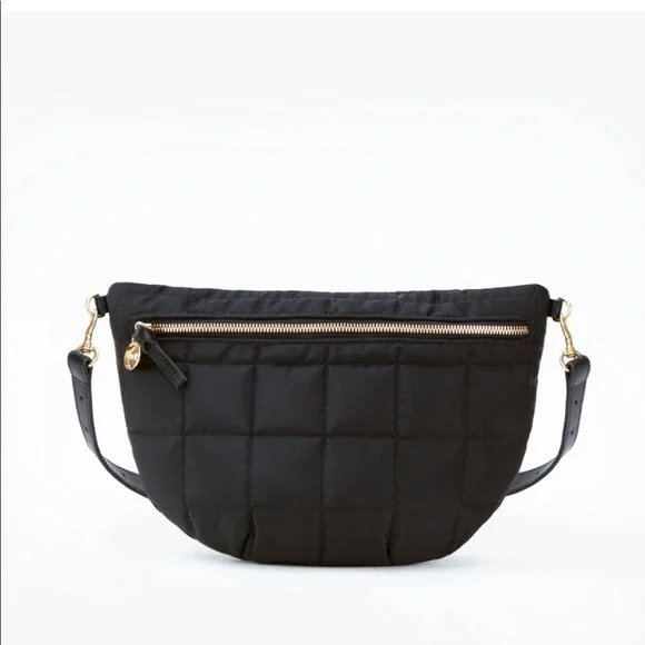 Clare V. Black Quilted Convertible Fanny Pack Crossbody Bag - Picture 1 of 7